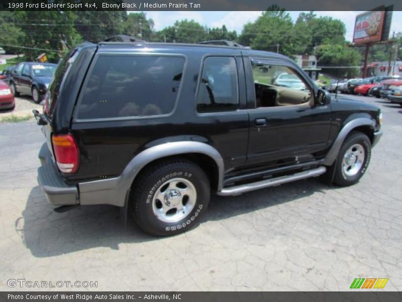 Ebony Black / Medium Prairie Tan 1998 Ford Explorer Sport 4x4