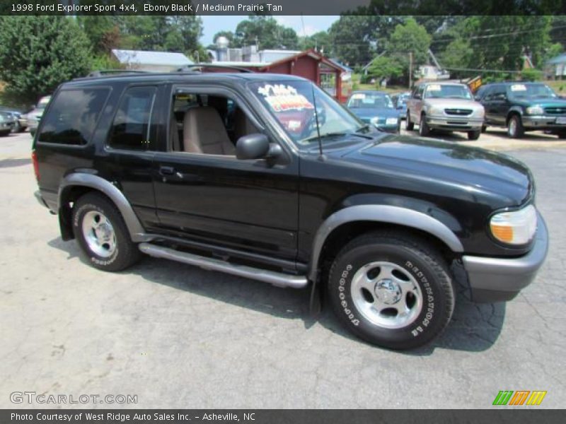 Ebony Black / Medium Prairie Tan 1998 Ford Explorer Sport 4x4