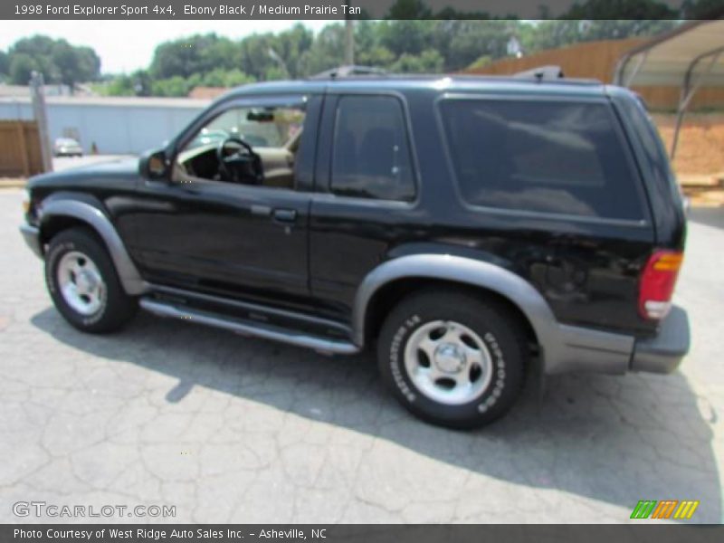 Ebony Black / Medium Prairie Tan 1998 Ford Explorer Sport 4x4