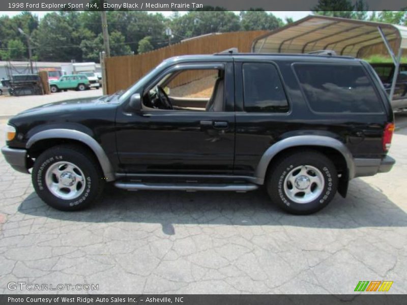 Ebony Black / Medium Prairie Tan 1998 Ford Explorer Sport 4x4