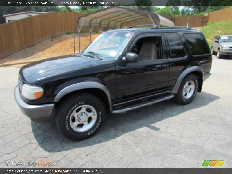 Ebony Black / Medium Prairie Tan 1998 Ford Explorer Sport 4x4