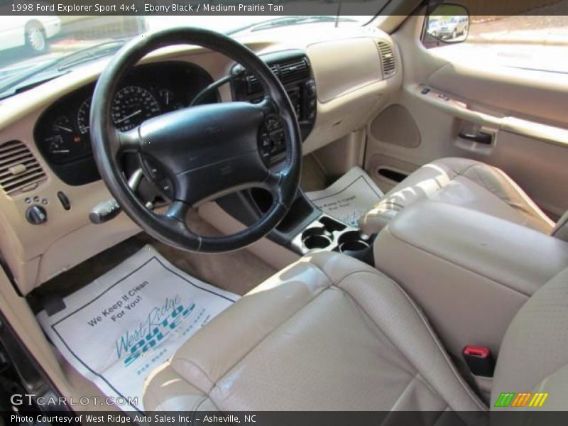 Ebony Black / Medium Prairie Tan 1998 Ford Explorer Sport 4x4