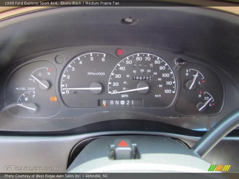  1998 Explorer Sport 4x4 Sport 4x4 Gauges