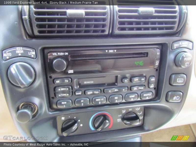 Ebony Black / Medium Prairie Tan 1998 Ford Explorer Sport 4x4