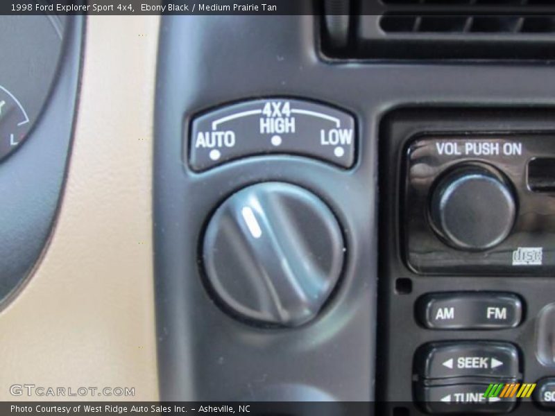 Ebony Black / Medium Prairie Tan 1998 Ford Explorer Sport 4x4