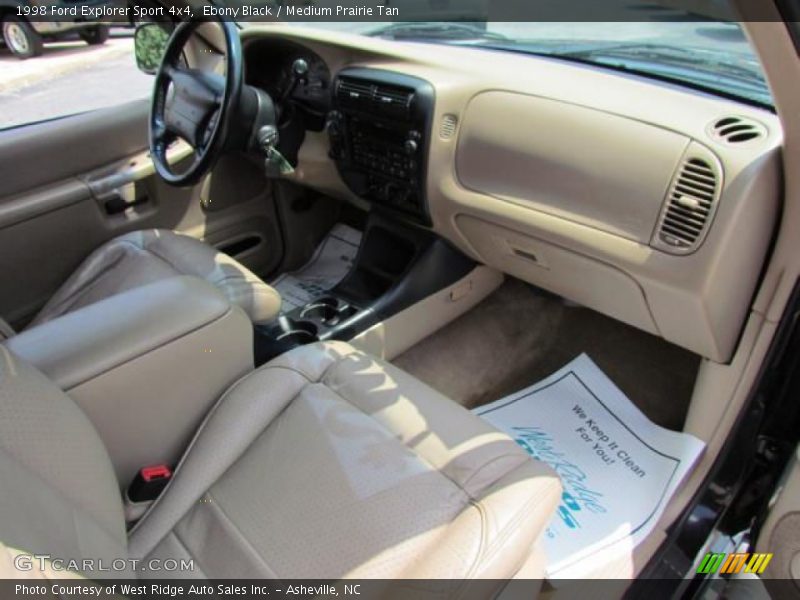 Ebony Black / Medium Prairie Tan 1998 Ford Explorer Sport 4x4