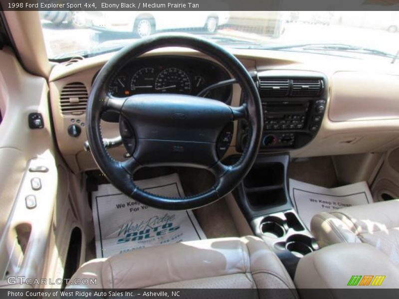 Ebony Black / Medium Prairie Tan 1998 Ford Explorer Sport 4x4