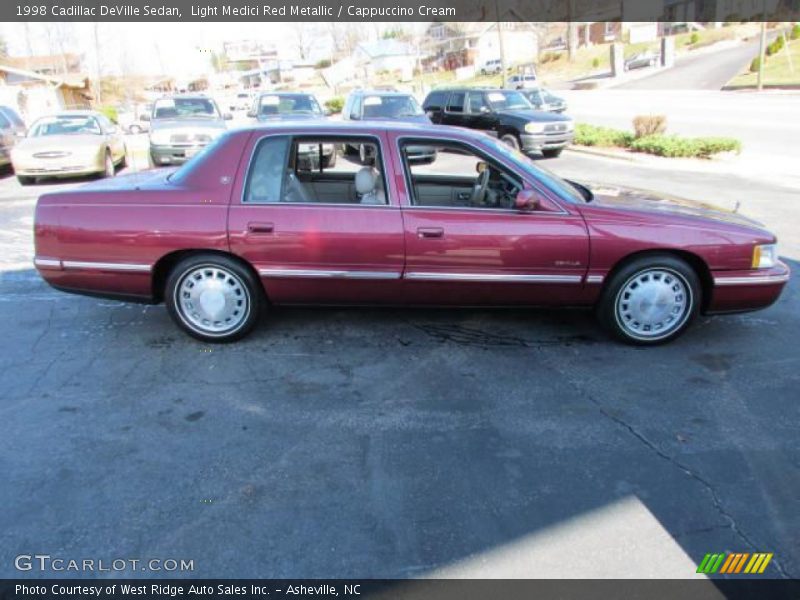 Light Medici Red Metallic / Cappuccino Cream 1998 Cadillac DeVille Sedan