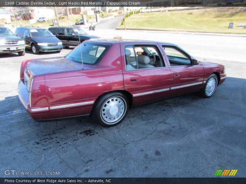 Light Medici Red Metallic / Cappuccino Cream 1998 Cadillac DeVille Sedan