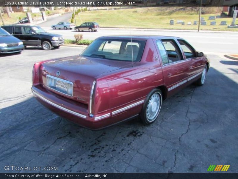 Light Medici Red Metallic / Cappuccino Cream 1998 Cadillac DeVille Sedan
