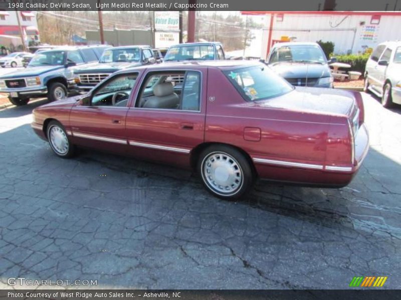 Light Medici Red Metallic / Cappuccino Cream 1998 Cadillac DeVille Sedan
