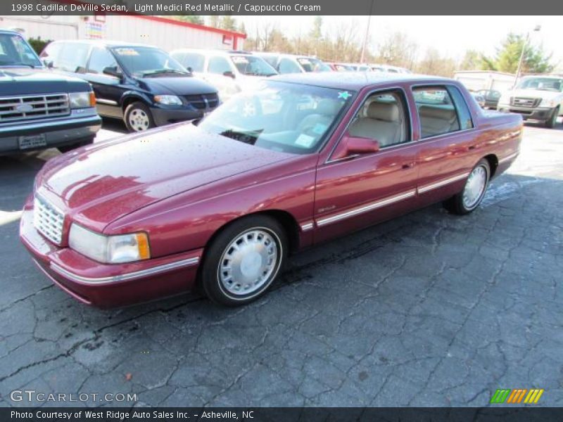 Light Medici Red Metallic / Cappuccino Cream 1998 Cadillac DeVille Sedan