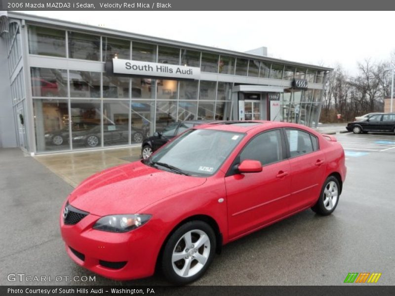 Velocity Red Mica / Black 2006 Mazda MAZDA3 i Sedan