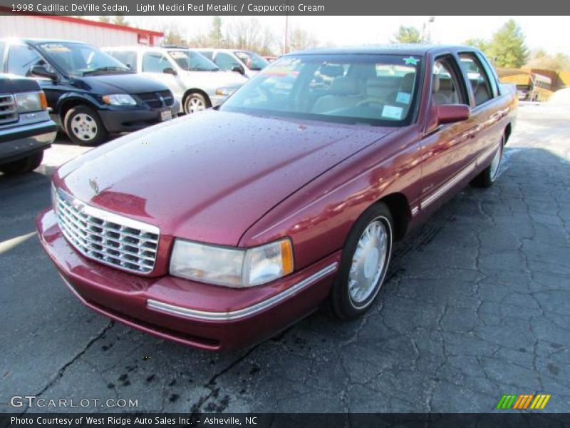 Light Medici Red Metallic / Cappuccino Cream 1998 Cadillac DeVille Sedan
