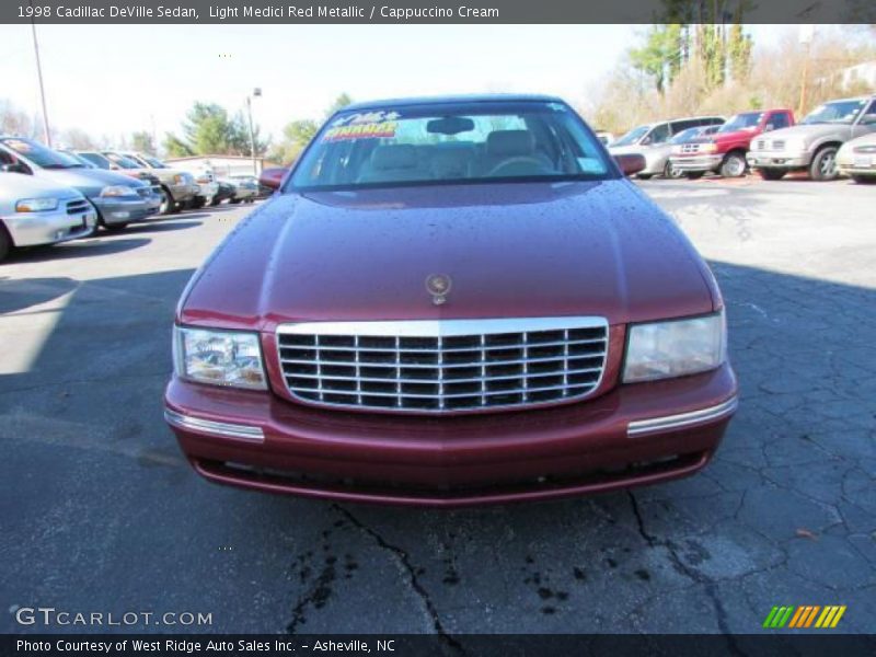 Light Medici Red Metallic / Cappuccino Cream 1998 Cadillac DeVille Sedan