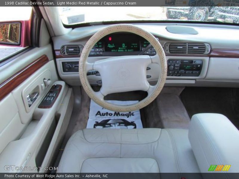 Light Medici Red Metallic / Cappuccino Cream 1998 Cadillac DeVille Sedan