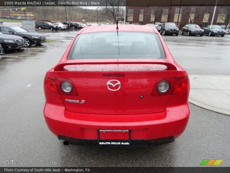 Velocity Red Mica / Black 2006 Mazda MAZDA3 i Sedan