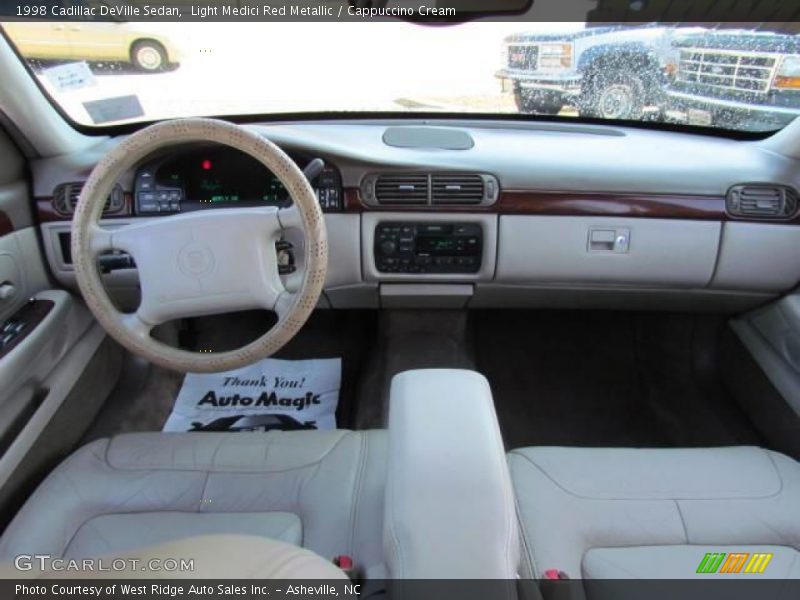 Light Medici Red Metallic / Cappuccino Cream 1998 Cadillac DeVille Sedan