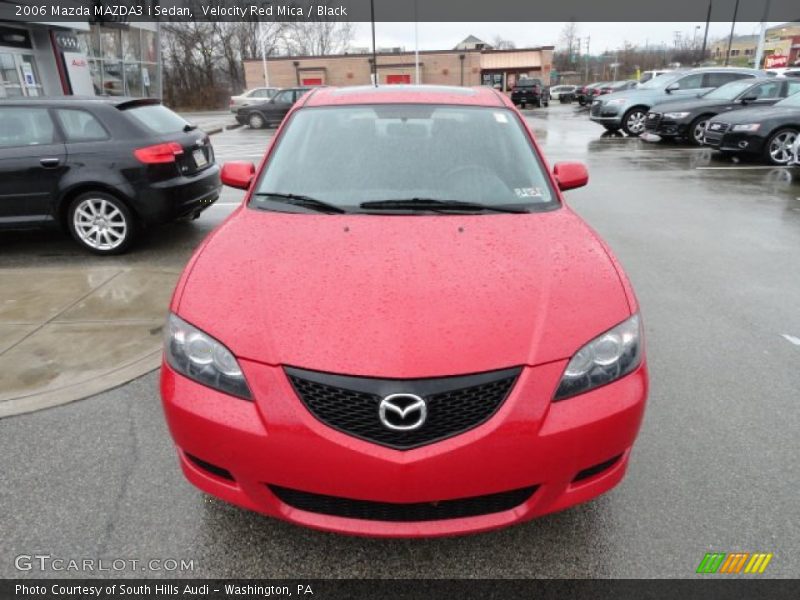 Velocity Red Mica / Black 2006 Mazda MAZDA3 i Sedan