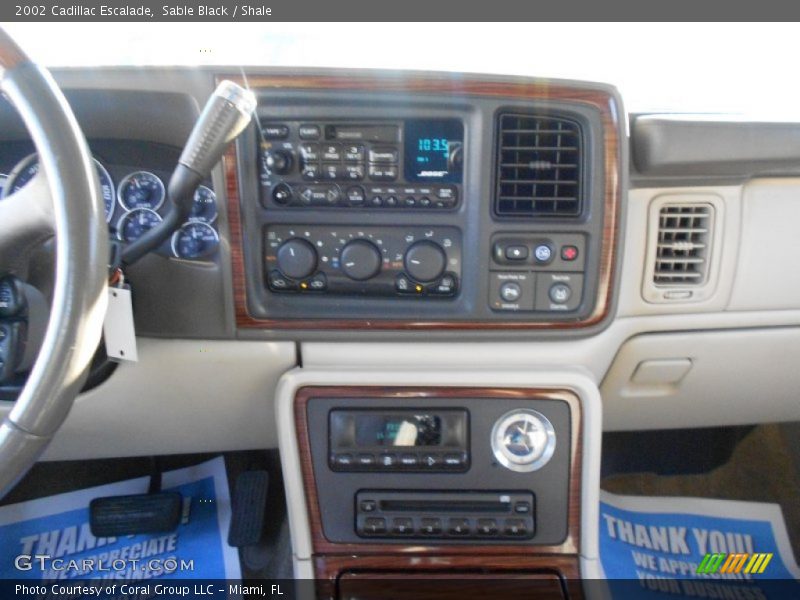 Sable Black / Shale 2002 Cadillac Escalade