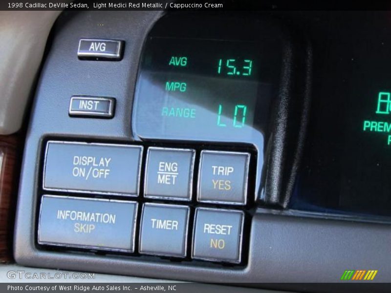 Light Medici Red Metallic / Cappuccino Cream 1998 Cadillac DeVille Sedan