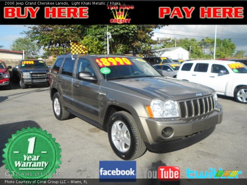 Light Khaki Metallic / Khaki 2006 Jeep Grand Cherokee Laredo