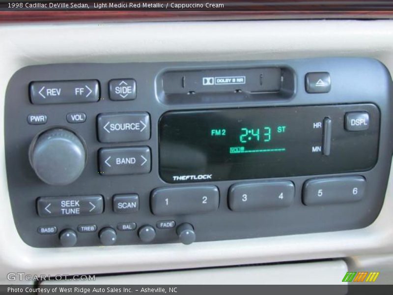 Light Medici Red Metallic / Cappuccino Cream 1998 Cadillac DeVille Sedan