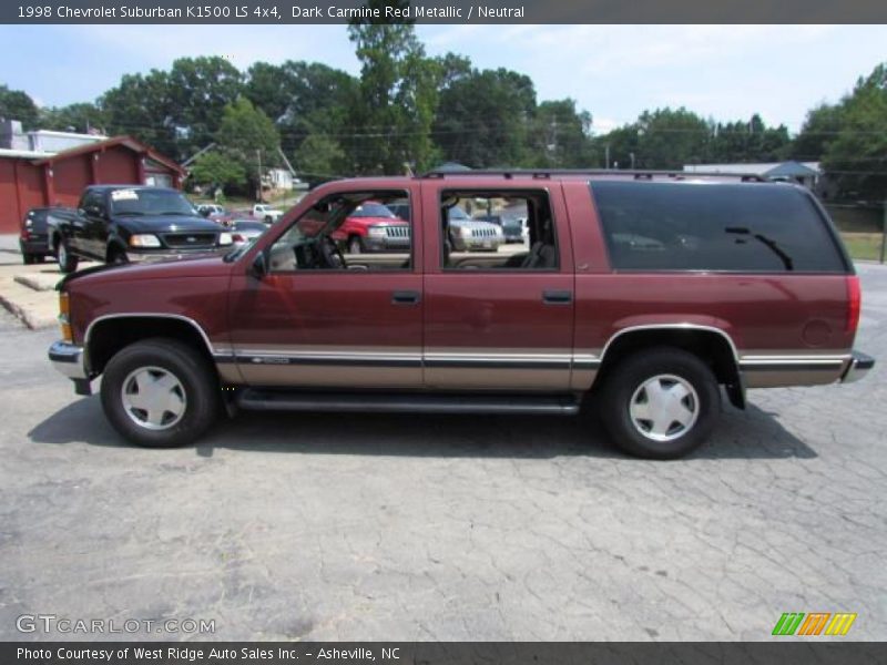  1998 Suburban K1500 LS 4x4 Dark Carmine Red Metallic