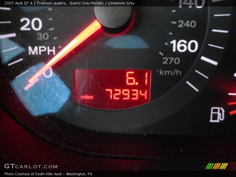 Quartz Grey Metallic / Limestone Grey 2007 Audi Q7 4.2 Premium quattro