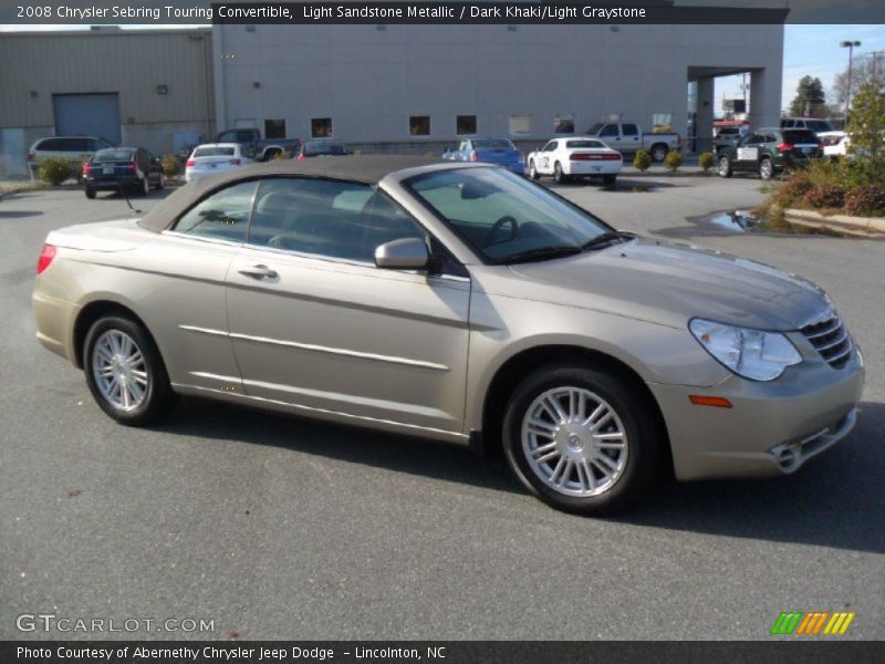 Light Sandstone Metallic / Dark Khaki/Light Graystone 2008 Chrysler Sebring Touring Convertible