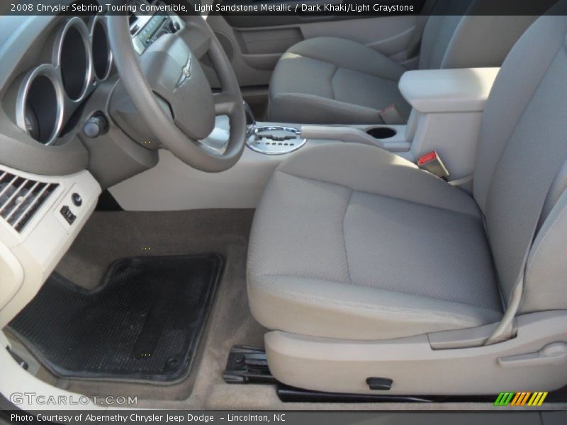 Light Sandstone Metallic / Dark Khaki/Light Graystone 2008 Chrysler Sebring Touring Convertible