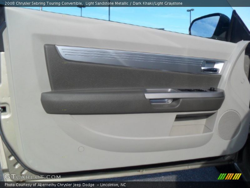 Light Sandstone Metallic / Dark Khaki/Light Graystone 2008 Chrysler Sebring Touring Convertible