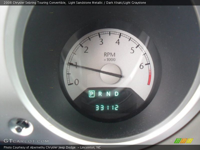 Light Sandstone Metallic / Dark Khaki/Light Graystone 2008 Chrysler Sebring Touring Convertible