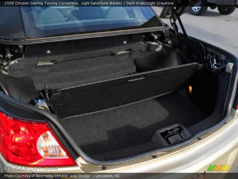 Light Sandstone Metallic / Dark Khaki/Light Graystone 2008 Chrysler Sebring Touring Convertible