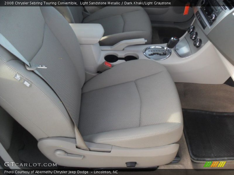 Light Sandstone Metallic / Dark Khaki/Light Graystone 2008 Chrysler Sebring Touring Convertible