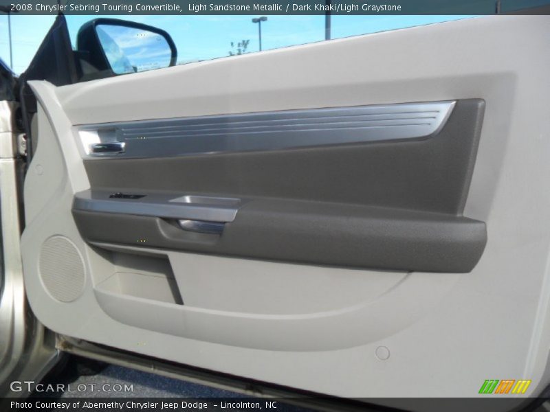 Light Sandstone Metallic / Dark Khaki/Light Graystone 2008 Chrysler Sebring Touring Convertible