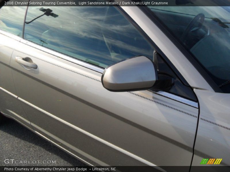 Light Sandstone Metallic / Dark Khaki/Light Graystone 2008 Chrysler Sebring Touring Convertible