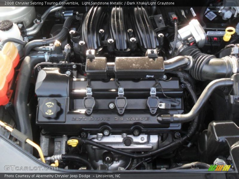  2008 Sebring Touring Convertible Engine - 2.7 Liter Flex-Fuel DOHC 24-Valve V6