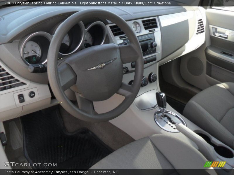 Dark Khaki/Light Graystone Interior - 2008 Sebring Touring Convertible 