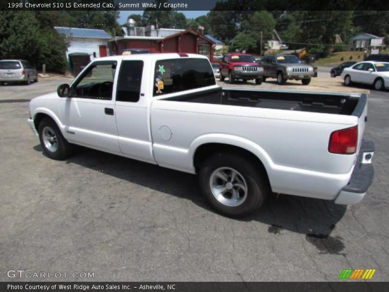 Summit White / Graphite 1998 Chevrolet S10 LS Extended Cab