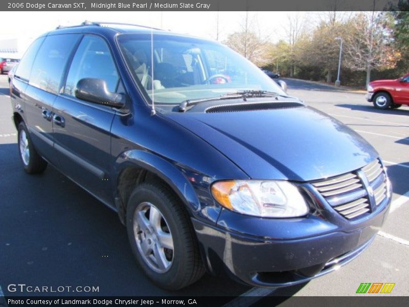 Midnight Blue Pearl / Medium Slate Gray 2006 Dodge Caravan SXT