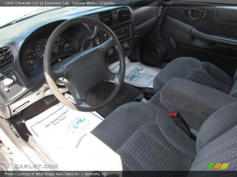 Summit White / Graphite 1998 Chevrolet S10 LS Extended Cab