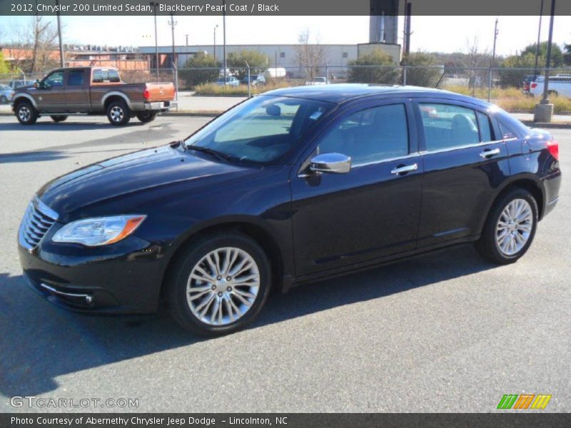 Blackberry Pearl Coat / Black 2012 Chrysler 200 Limited Sedan