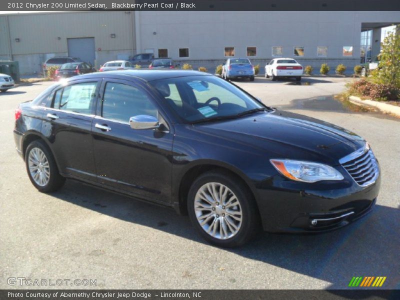 Blackberry Pearl Coat / Black 2012 Chrysler 200 Limited Sedan