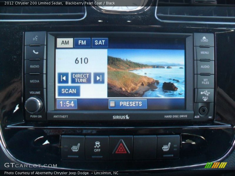 Blackberry Pearl Coat / Black 2012 Chrysler 200 Limited Sedan