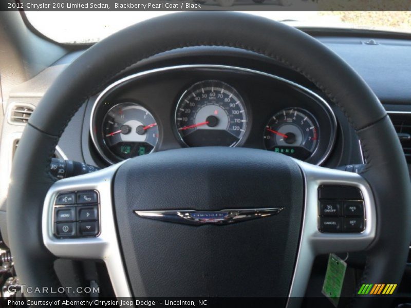 Blackberry Pearl Coat / Black 2012 Chrysler 200 Limited Sedan