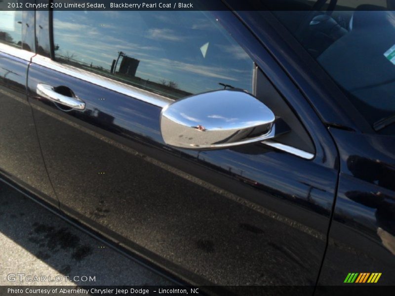 Blackberry Pearl Coat / Black 2012 Chrysler 200 Limited Sedan