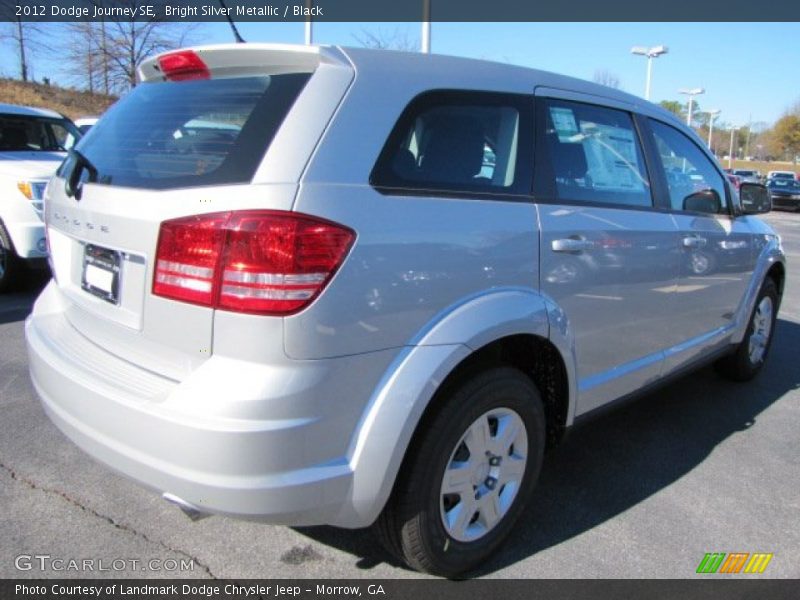 Bright Silver Metallic / Black 2012 Dodge Journey SE