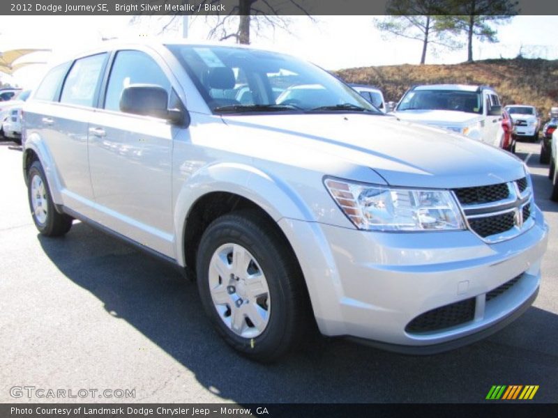 Bright Silver Metallic / Black 2012 Dodge Journey SE