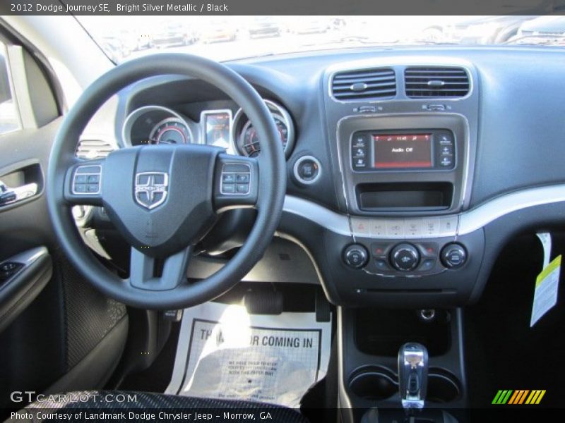 Bright Silver Metallic / Black 2012 Dodge Journey SE